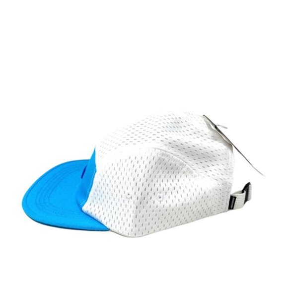 🔥HOT SALE🔥Converse Mens 10008522-A03 Mesh Camp Cap White Blue Flat Low Brim - Picture 2 of 4